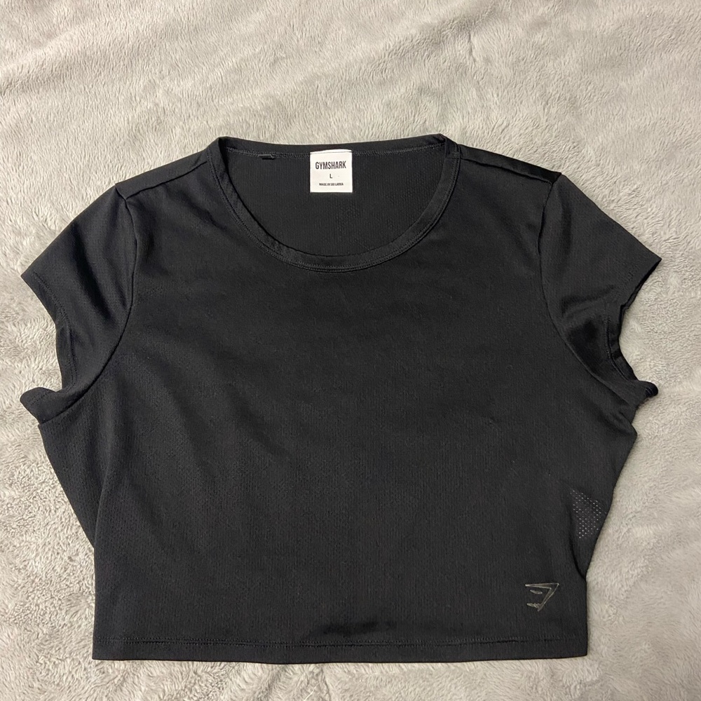 Gymshark, Black Crop Top